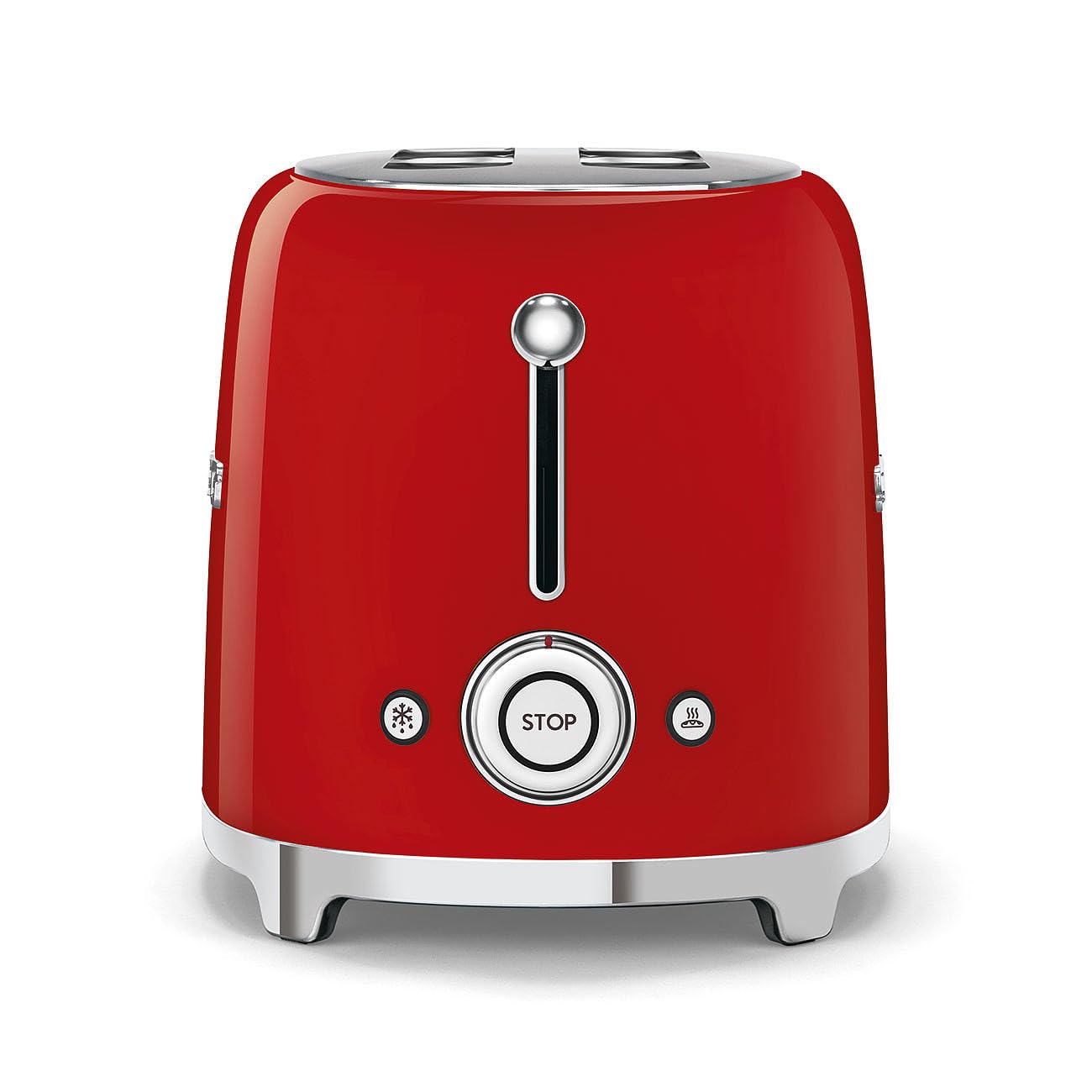 Smeg TSF01RDUS removable crumb tray for easy cleanup