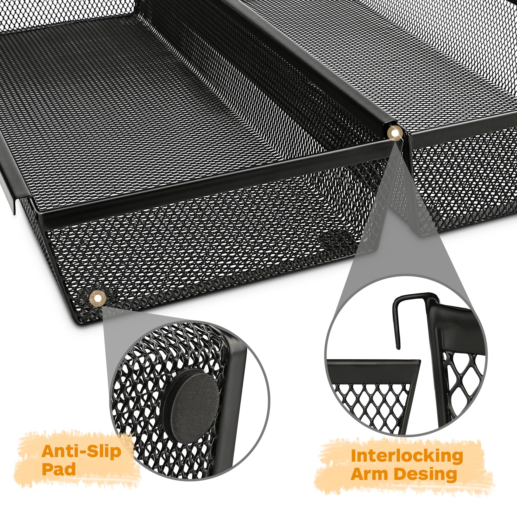 Smgmg Silverware Drawer Organizer dimensions 14.7x6.1x2 suit large utensils.