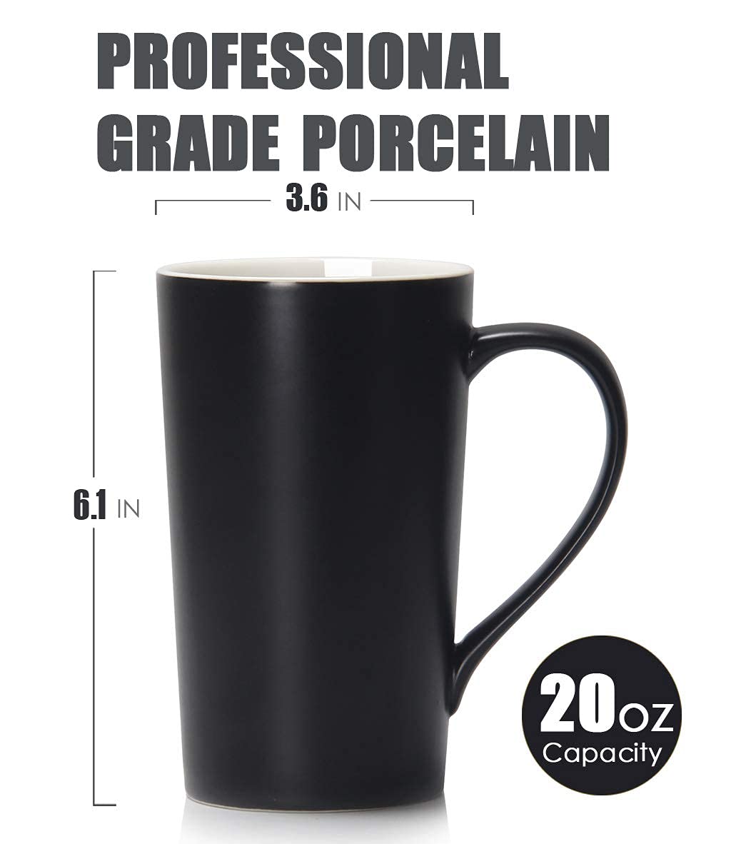 Smilatte 20oz mug front view ideal for office desk setups.