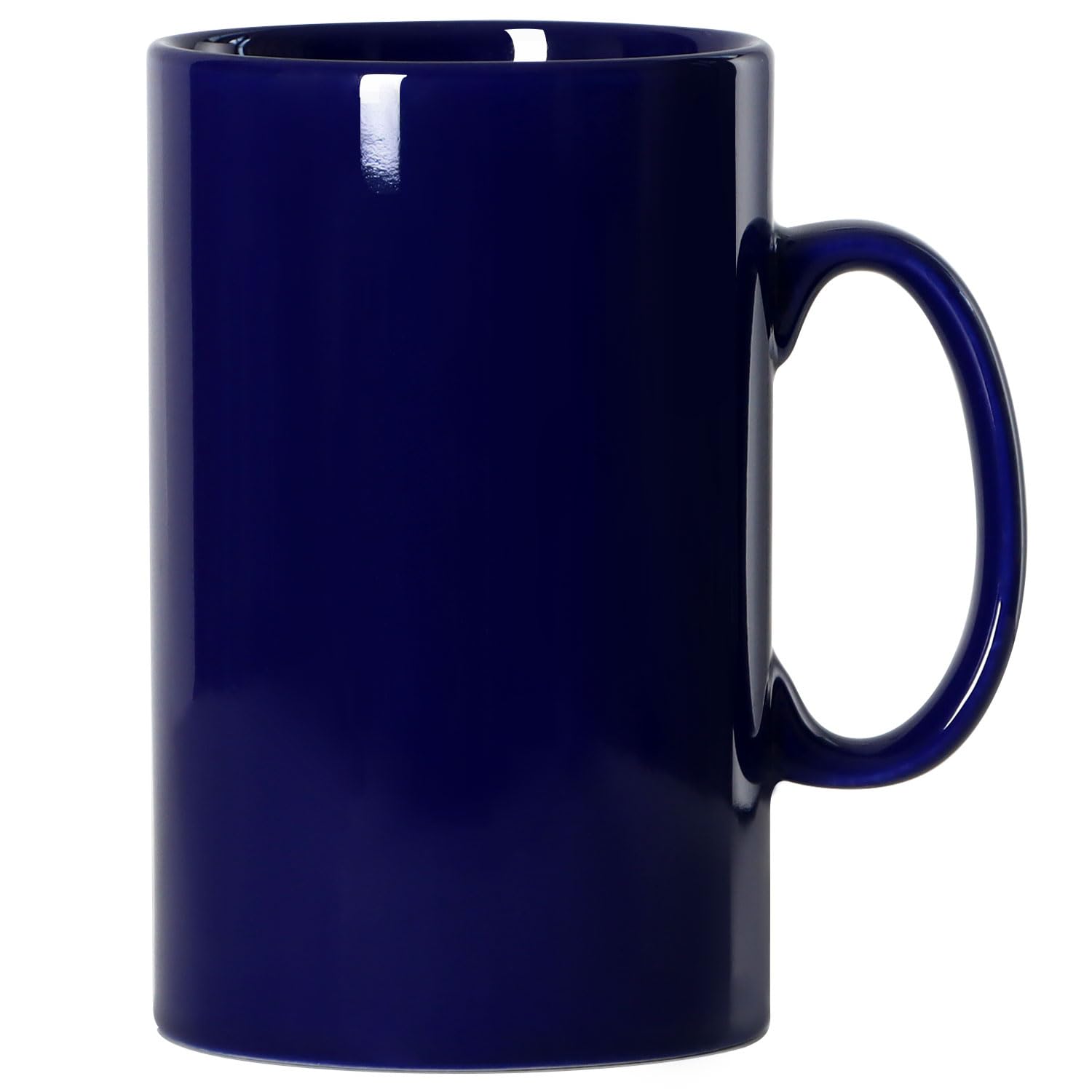 Smilatte 28oz blue porcelain mug for bold coffee moments.