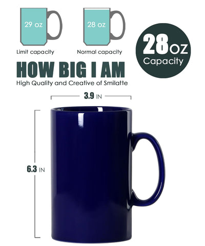Smilatte extra-large mug with a comfortable handle for everyday use.