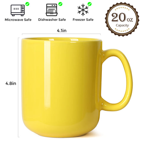 Smilatte gift-ready yellow mug, perfect for gifting or DIY treats.