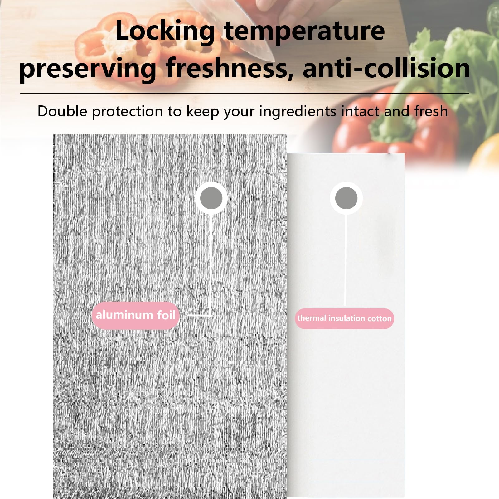Smilco insulation bag ideal for fruits and beverages during delivery.