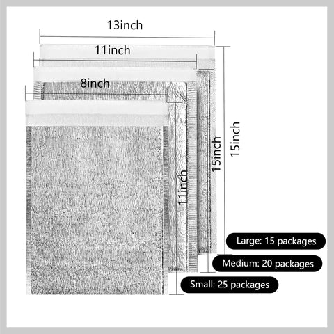 Smilco leakproof liner minimizes heat transfer with foam and foil.