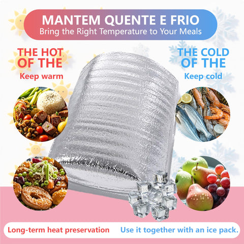 Smilco metalized liner with foil layer delivers strong thermal protection.