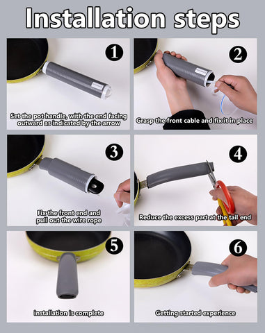 Smilelife sleeve installation image demonstrates easy fit on various handles.