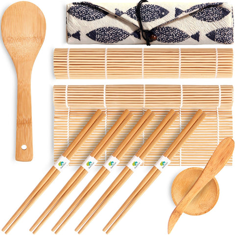 SmileTools bamboo rolling mats for easy at home sushi making