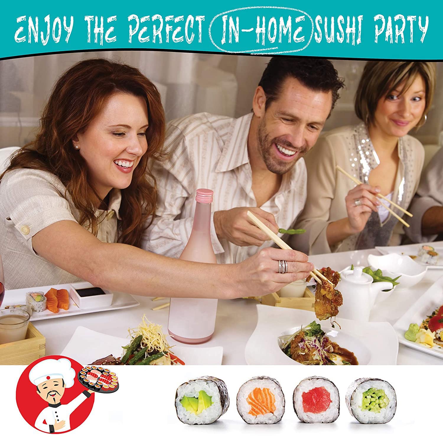 SmileTools sauce dish is perfect for soy or spicy sauces with sushi.
