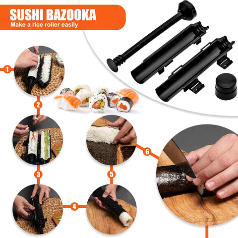 SmileTools sushi bazooka tool for quick, consistent sushi rolls