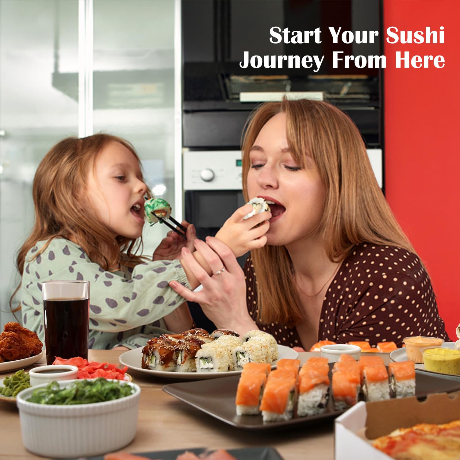 SmileTools sushi roller demonstrating shaping fillings evenly