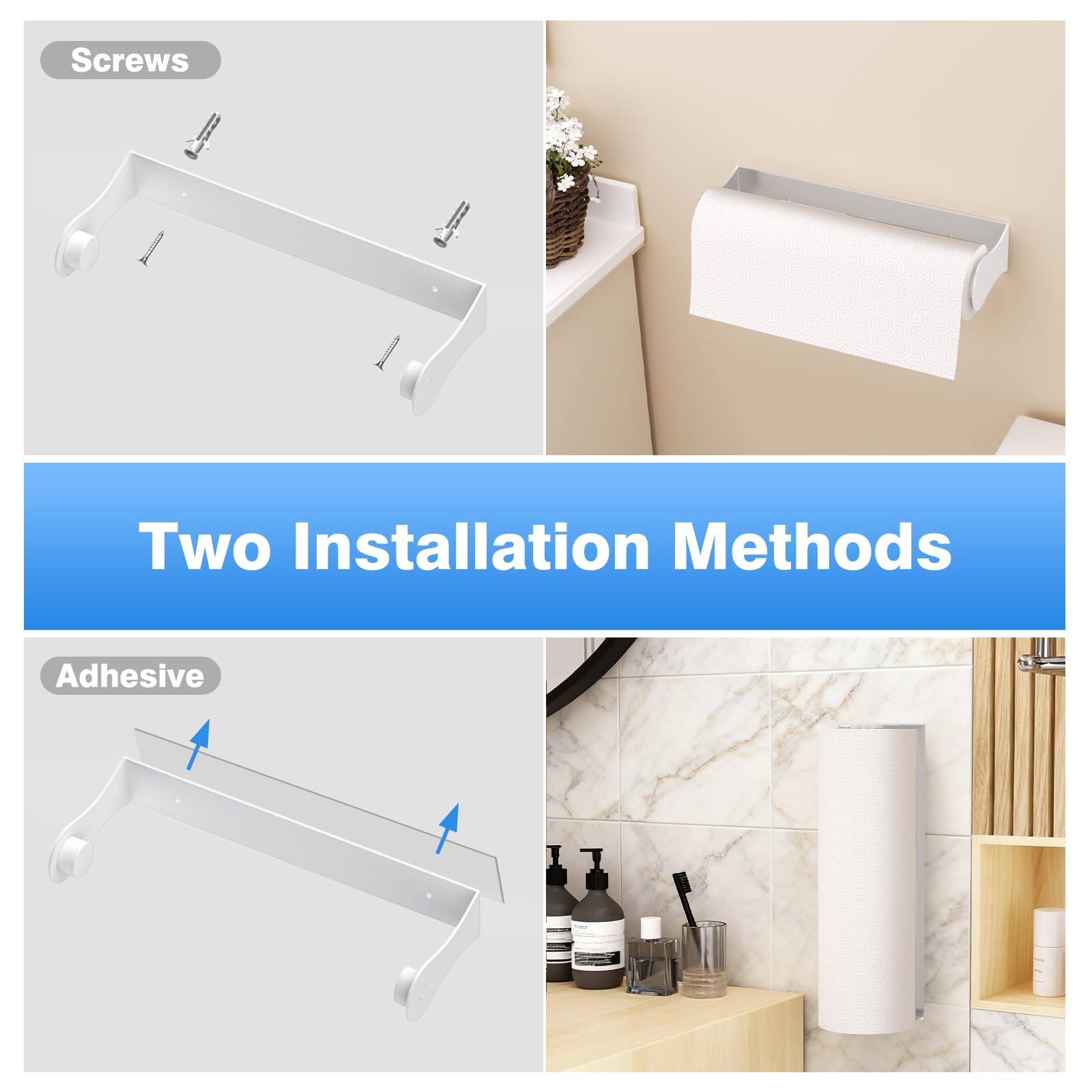 Smipam white finish complements any decor and cleans easily after daily tasks.