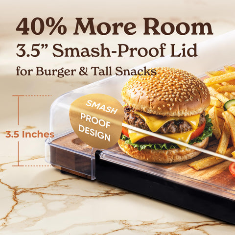 SMIRLY 17x13 inch platter ready to host 3–4 guests.