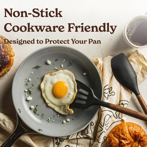 SMIRLY acacia wood utensil holder keeps tools organized on the counter