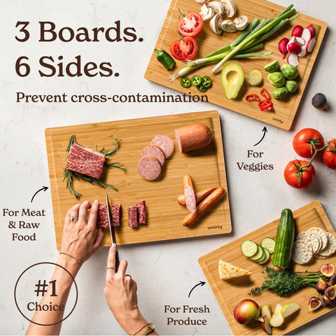 SMIRLY bamboo cutting board eco-friendly material