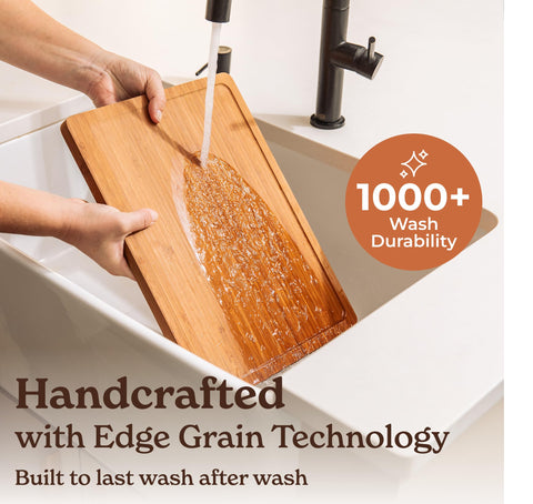 SMIRLY bamboo-cutting-board-rich-brown-finish adds warm kitchen style.
