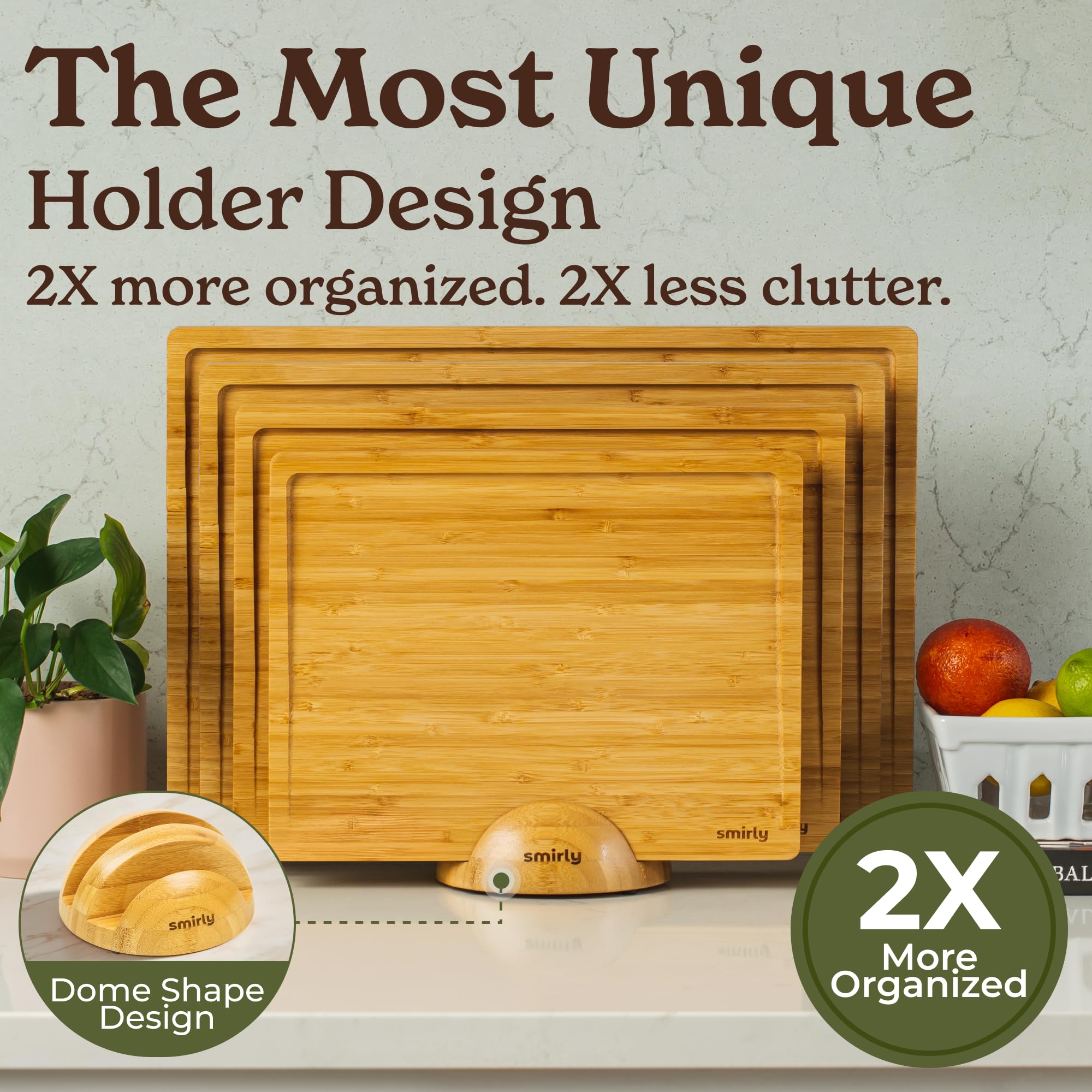 SMIRLY small bamboo cutting board for herbs and garnish tasks.