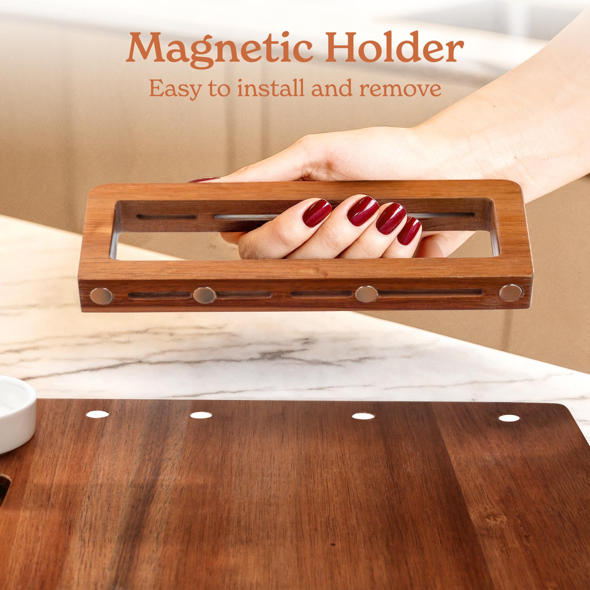 SMIRLY charcuterie board with ceramic bowls ready to hold dips and nuts during gatherings