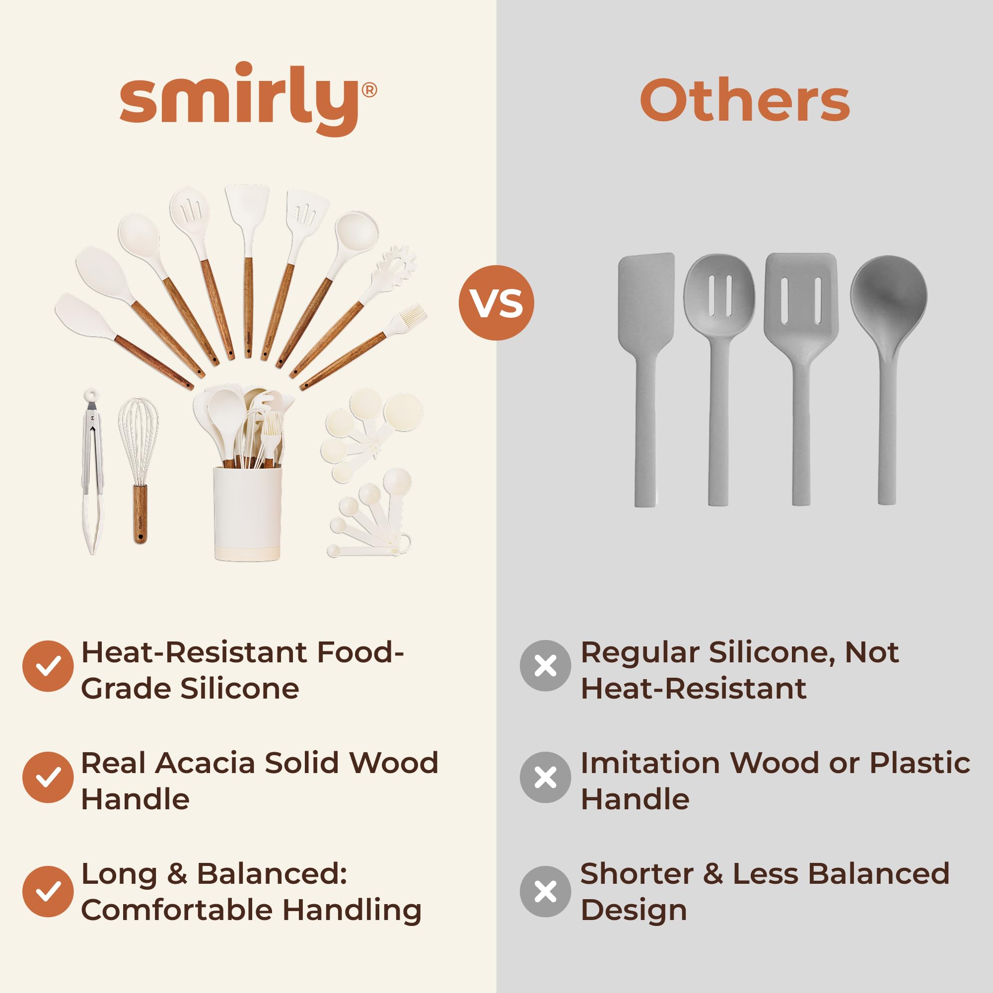 SMIRLY cream-white design adds a modern touch to any kitchen