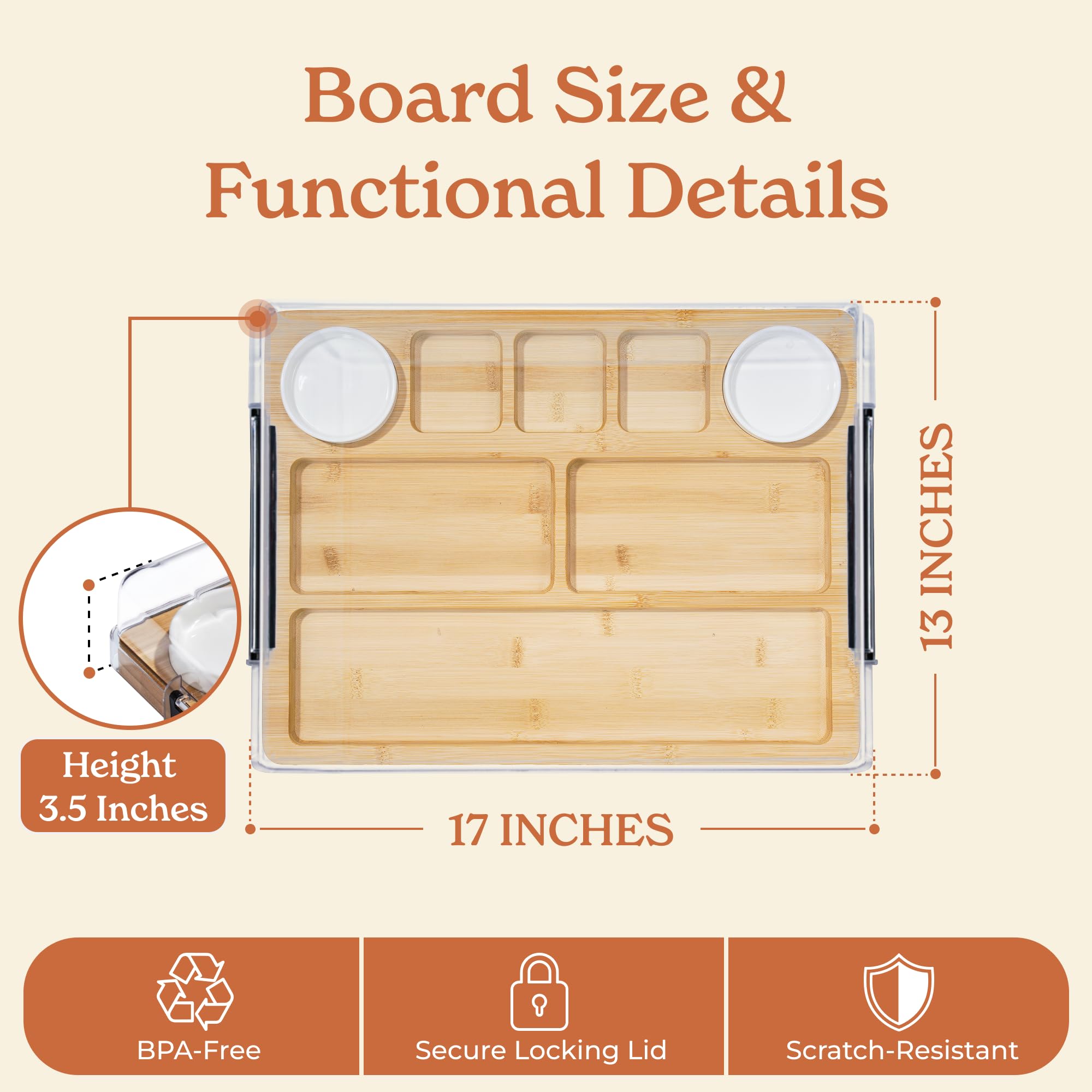 SMIRLY crystal-clear locking lid shown securely closed.