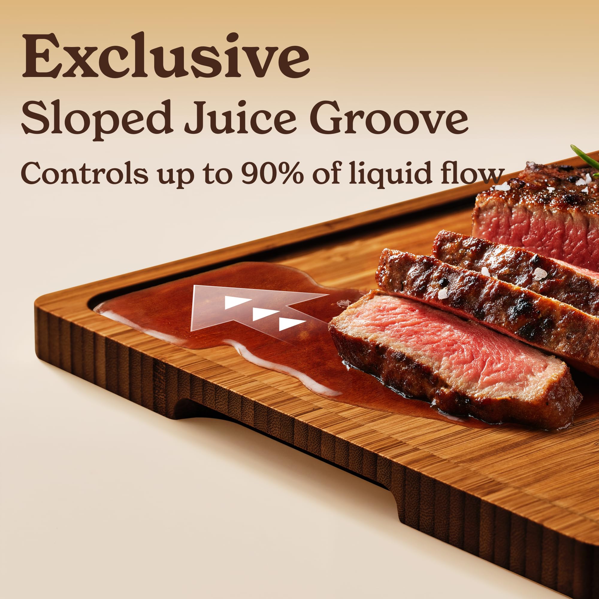 SMIRLY cutting-board with ergonomic handles makes prep comfortable.