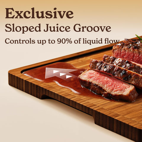 SMIRLY cutting-board with ergonomic handles makes prep comfortable.