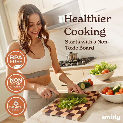 Smirly cutting board holder keeps boards organized and dry