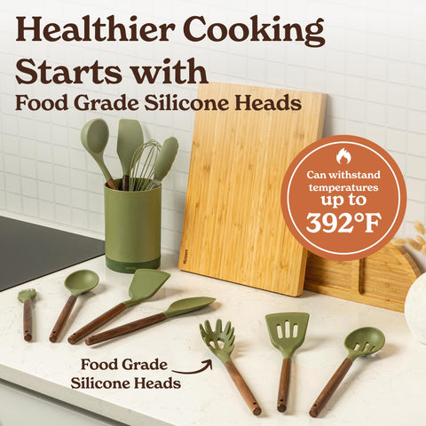 Heat-resistant SMIRLY silicone preventing warping on cookware