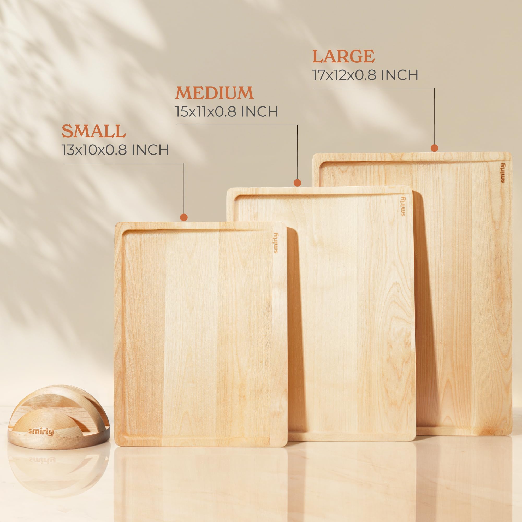 SMIRLY large board doubles as stylish charcuterie tray for gatherings.