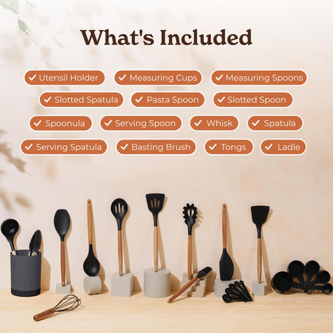 SMIRLY silicone utensil holder keeps tools organized and within reach