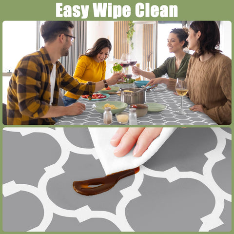 Smiry 60 by 30 inch rectangle table cover fits standard tables.