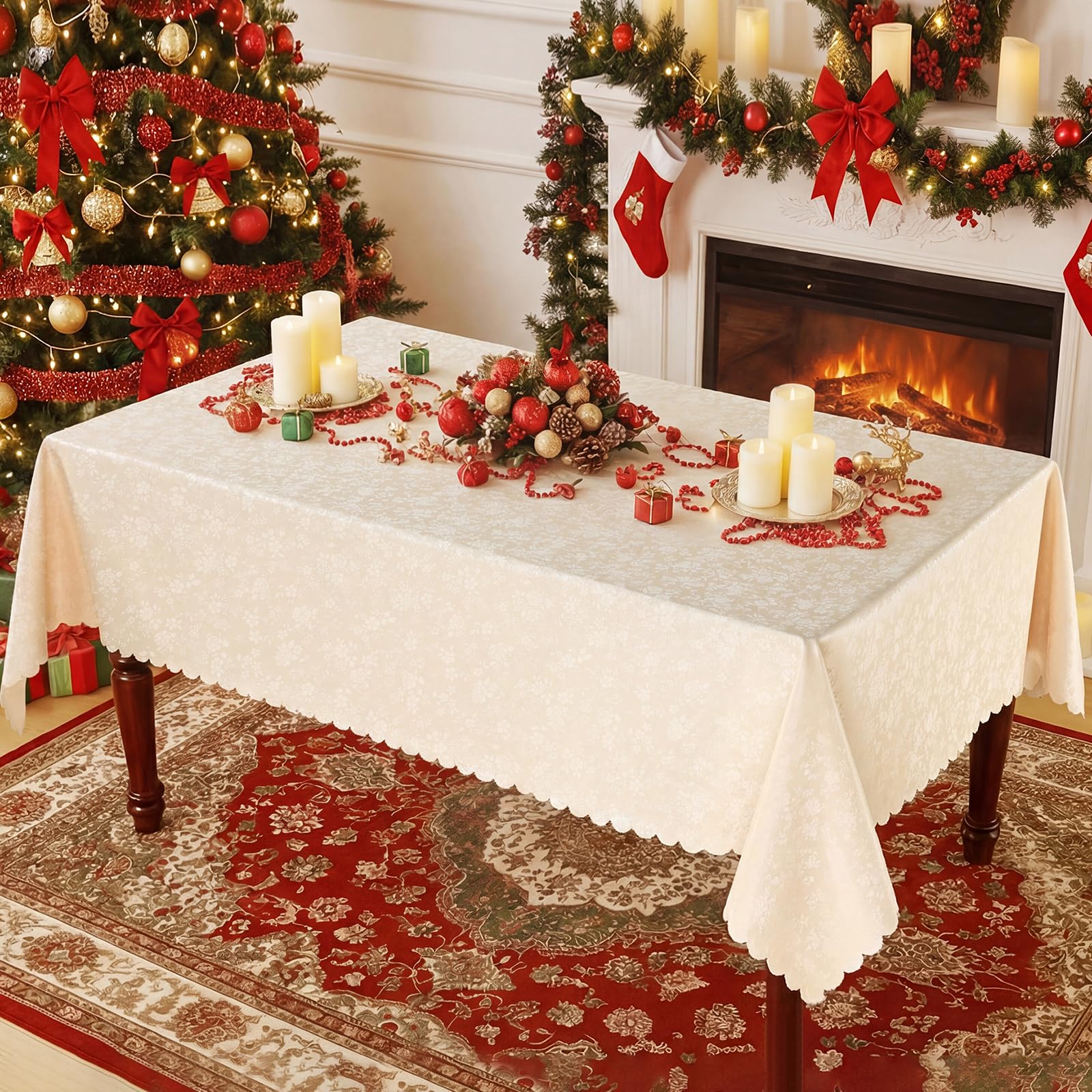 Smiry 60x120 cover protects surfaces during holidays and daily meals.