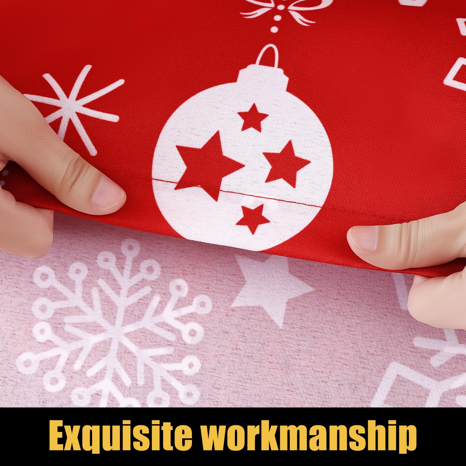 Smiry durable tablecloth resists tearing for repeated indoor and outdoor use.