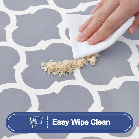 Smiry easy-care rectangle tablecloth dries quickly and resists stains after use