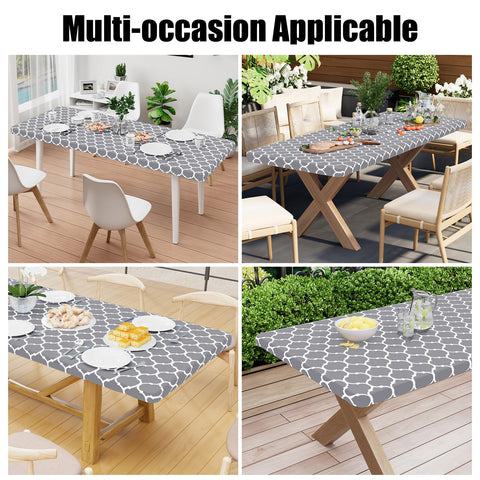 Smiry indoor-outdoor table cover suitable for picnics and camping.