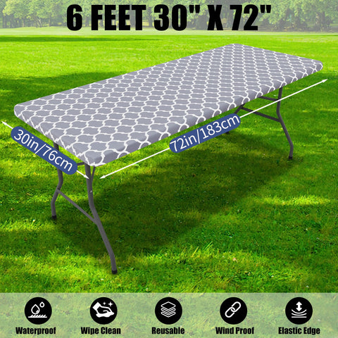 Smiry outdoor rectangle tablecloth ideal for picnics, camping, and casual meals