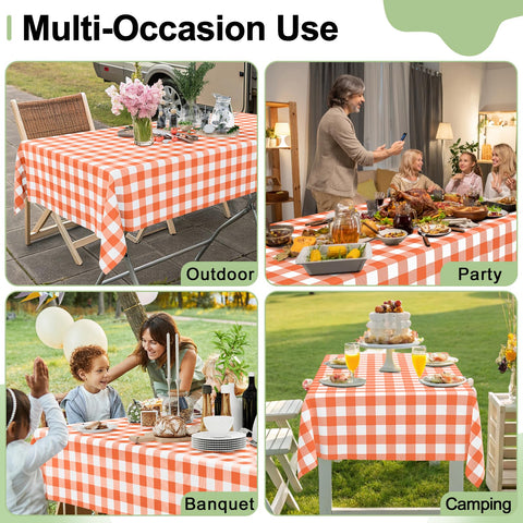 Smiry portable, lightweight tablecloth ready for dinners on the go.
