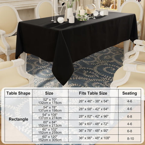 Smiry washable table cover is easy to clean and reuses beautifully.
