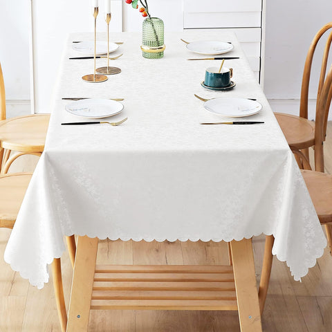 Smiry white rectangle cloth ideal for casual and formal dining at home