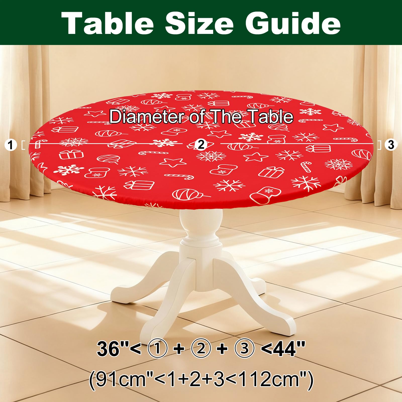 Smiry round spandex tablecloth durable material resists wear over time.