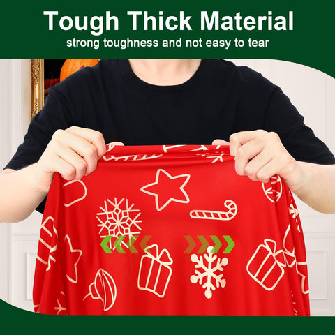 Smiry round spandex tablecloth easy-clean surface suitable for machine washing.