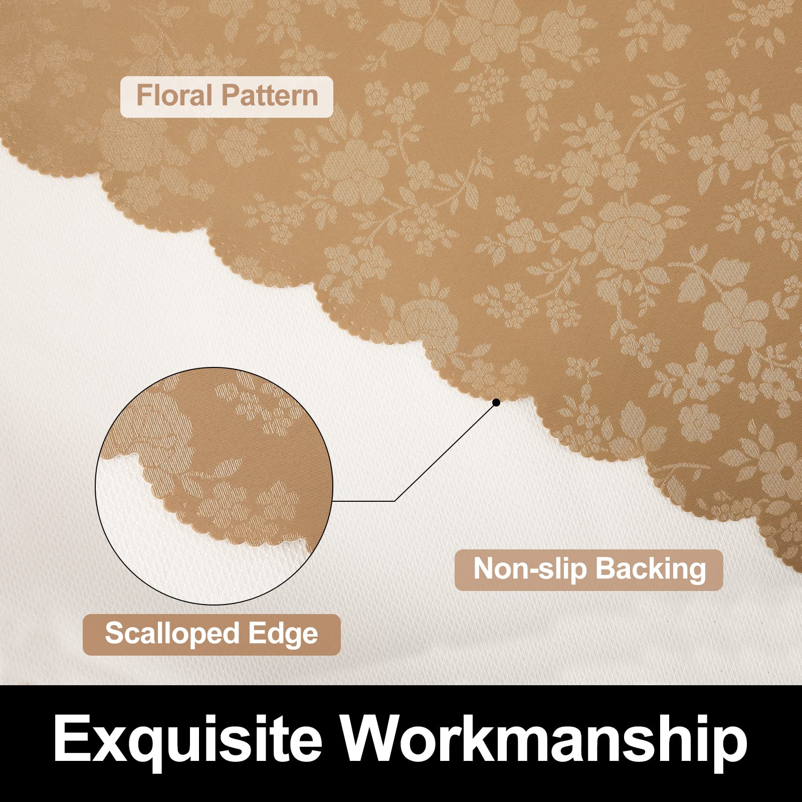 Smiry round table cloth suited for holiday dining and festive gatherings.