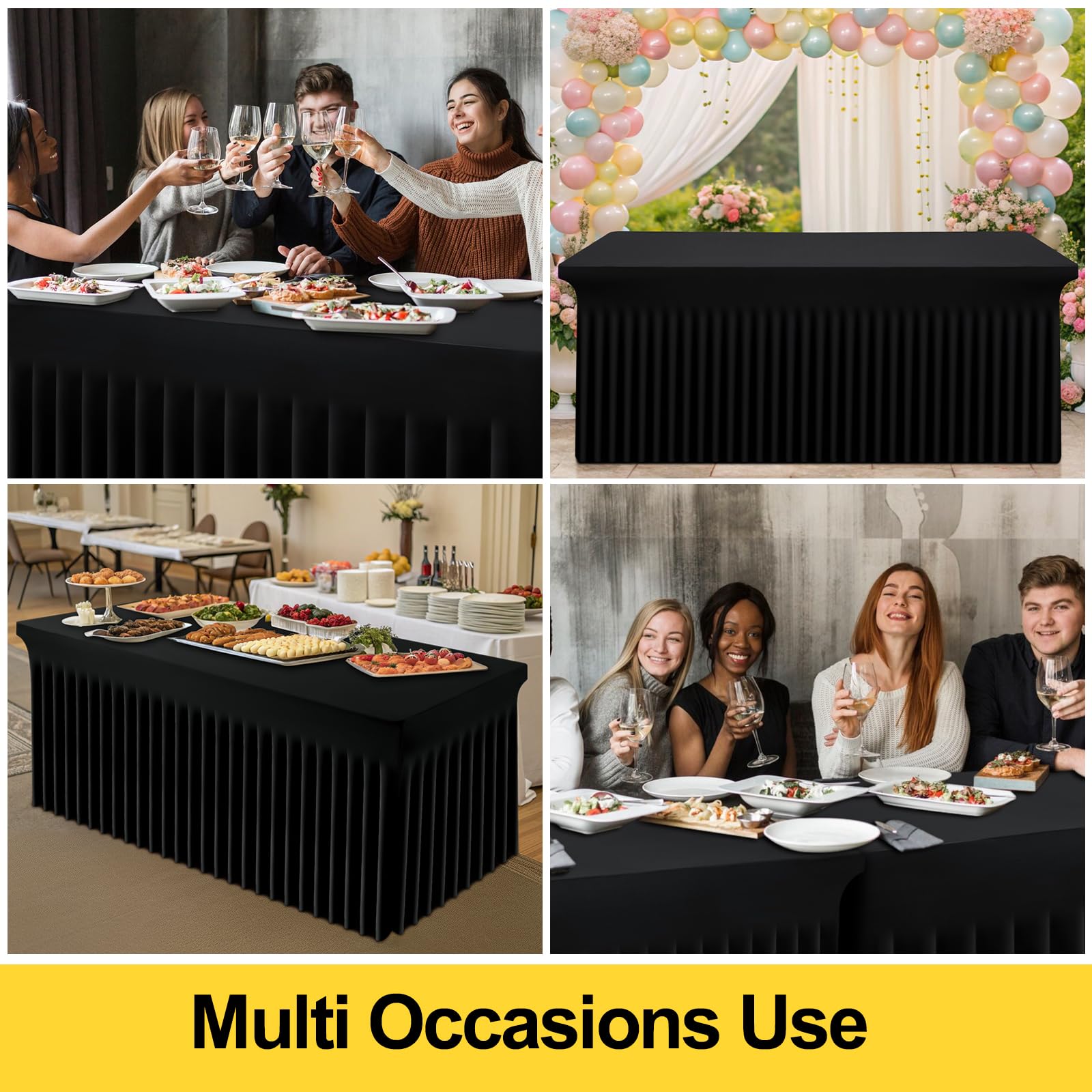 Smiry tablecloth in banquet setting showing versatile use
