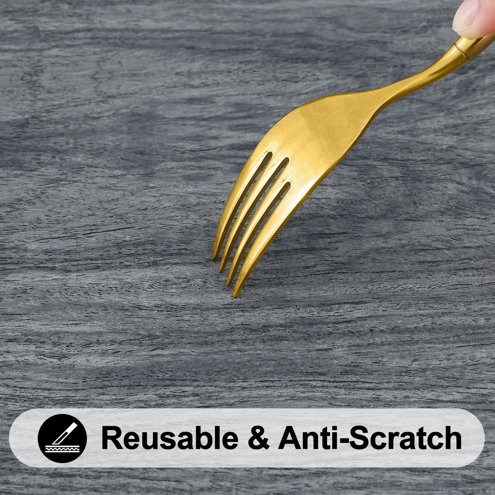 Smiry reusable, scratch-proof design protects table surfaces over time.
