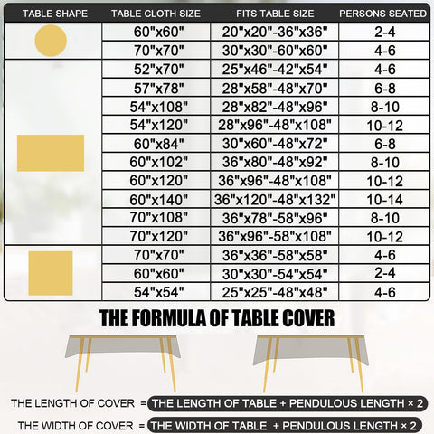 Smiry versatile tablecloth for indoor dining and outdoor gatherings.