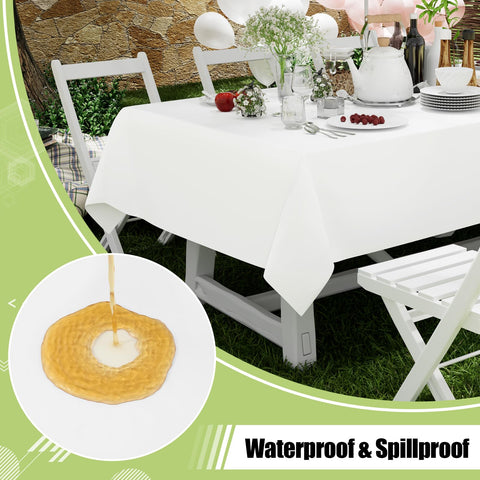 Smiry wedding banquet tablecloth adds a clean, elegant look.
