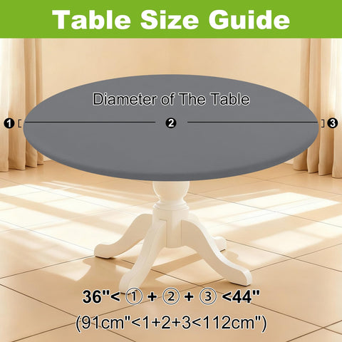 Smiry windproof elastic fit tablecloth ensures secure outdoor use.