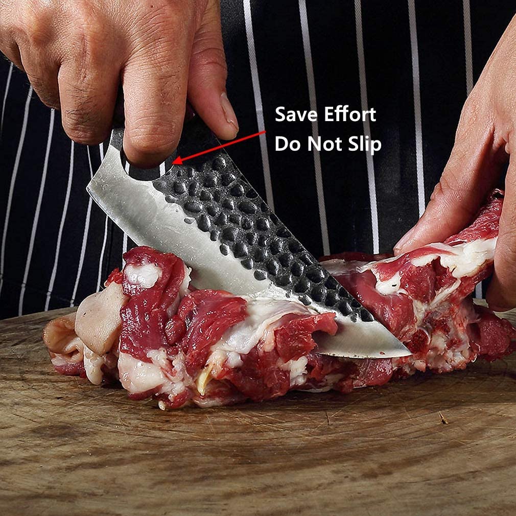Smith Chu Viking Knife vegetable slicing with smooth control