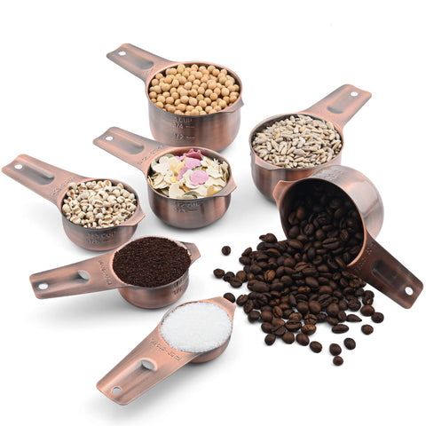 Smithcraft copper measuring cup 2/3 cup with easy to read scale