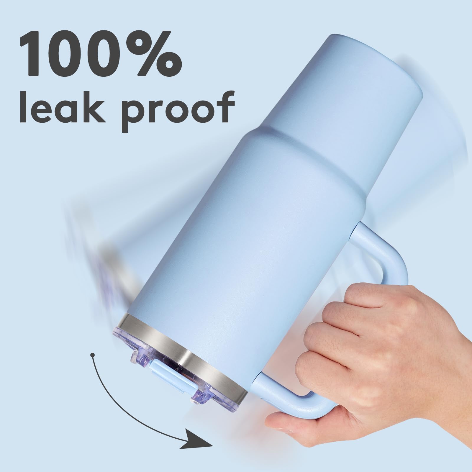 SMLIXE double-wall insulated stainless steel tumbler keeps drinks hot or cold for hours.