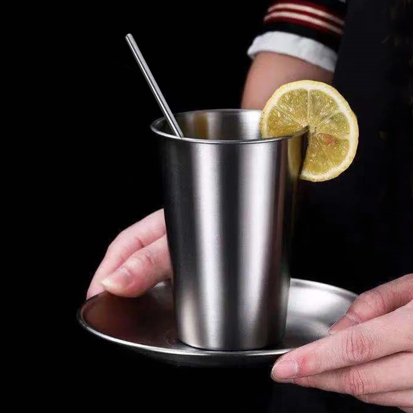 SMLIXE durable rustproof metal pint glass suited for indoor or outdoor hosting.